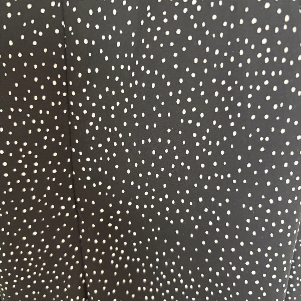 Express Black And White Speckle Halter Wide-Leg Jumpsuit - Picture 9 of 10